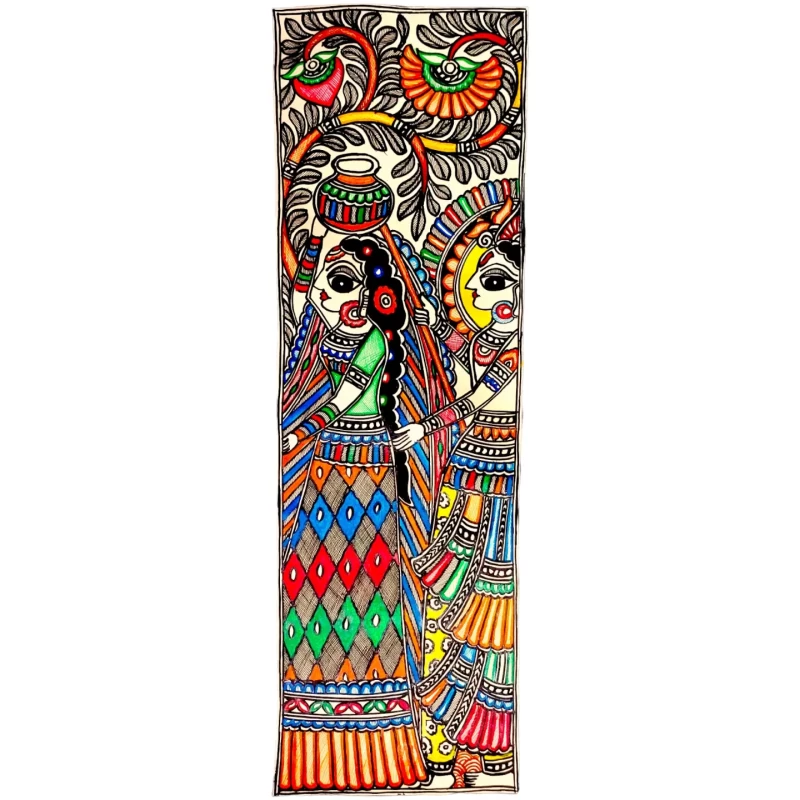 Radha Krishna Madhubani Art