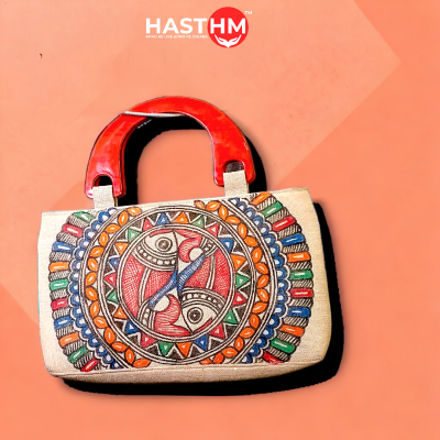 Mithila Painting Jute Bag